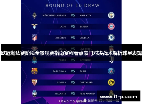 欧冠淘汰赛阶段全景观赛指南赛程看点豪门对决战术解析球星表现 欧冠淘汰赛阶段全景观赛指南赛程看点豪门对决战术解析球星表现